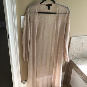 Light weight duster sweater